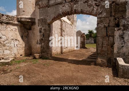 Fort de San Jerónimo de Portobelo (XVII siècle), Portobelo, Panama, Amérique centrale - stock photo Banque D'Images