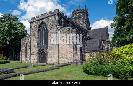 The Collegiate Church of Saint Mary, Saint Marys place, Stafford, Staffordshire, Angleterre, ROYAUME-UNI. Banque D'Images