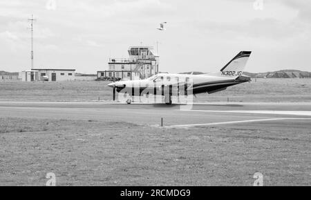 Un avion léger à Blackpool Aerodrome, Blackpool, Lancashire, Royaume-Uni, Europe Banque D'Images