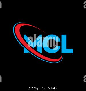 Logo MCL. Lettre MCL. Logo lettre MCL. Initiales MCL logo lié avec cercle et logo monogramme majuscule. Typographie MCL pour la technologie, les entreprises Illustration de Vecteur