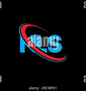 Logo NLS. Lettre NLS. Logo lettre NLS. Initiales logo NLS lié avec cercle et logo monogramme majuscule. Typographie NLS pour la technologie, les entreprises Illustration de Vecteur
