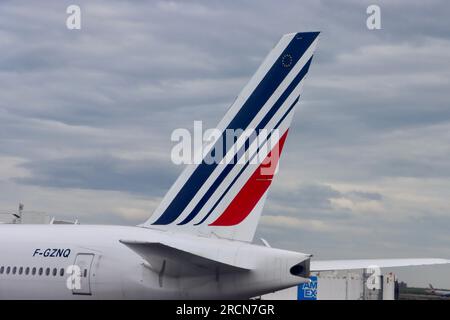 Avion Air France à la porte, aéroport JFK à New York, 4 juin 2023 Banque D'Images