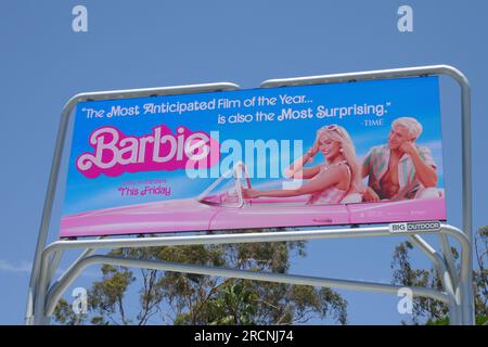 Los Angeles, Californie, USA 15 juillet 2023 Barbie Margot Robbie Billboard le 15 juillet 2023 à Los Angeles, Californie, USA. Photo de Barry King/Alamy stock photo Banque D'Images