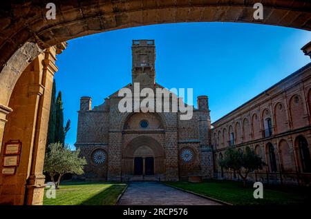 Monastère cistercien de Santa Maria de la Oliva, Carcastillo, Navarre, Espagne Banque D'Images