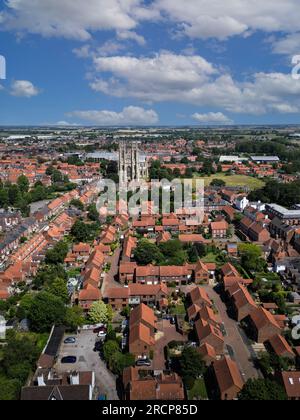 Beverley est une ville de marché et de ministre et une paroisse civile dans l'East Riding du Yorkshire, en Angleterre, dont elle est la ville du comté. Banque D'Images