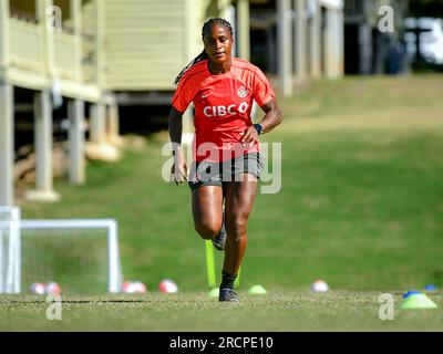 NICHELLE PRINCE du Canada lors d'une séance d'entraînement pendant leur pré-camp avant la coupe du monde féminine. (Kyoko Kurihara/SPP) crédit : SPP Sport Press photo. /Alamy Live News Banque D'Images