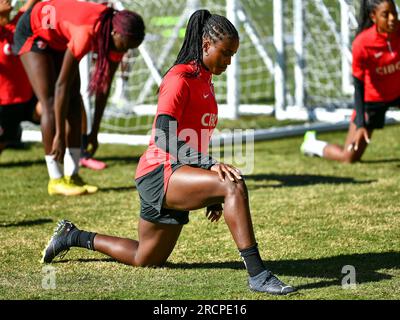 NICHELLE PRINCE du Canada lors d'une séance d'entraînement pendant leur pré-camp avant la coupe du monde féminine. (Kyoko Kurihara/SPP) crédit : SPP Sport Press photo. /Alamy Live News Banque D'Images