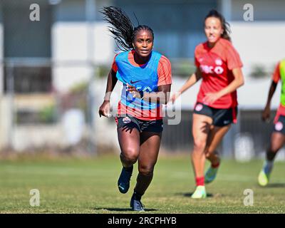 NICHELLE PRINCE du Canada lors d'une séance d'entraînement pendant leur pré-camp avant la coupe du monde féminine. (Kyoko Kurihara/SPP) crédit : SPP Sport Press photo. /Alamy Live News Banque D'Images