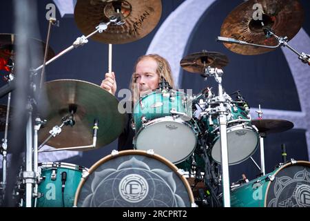 Epica en concerto all’Ippodromo Snai San Siro di Milano. Foto di Davide Merli Banque D'Images