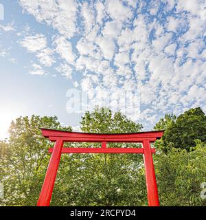 Le jardin japonais à Dijon en début d'été. Le jardin japonais à Dijon en début d'été. Banque D'Images