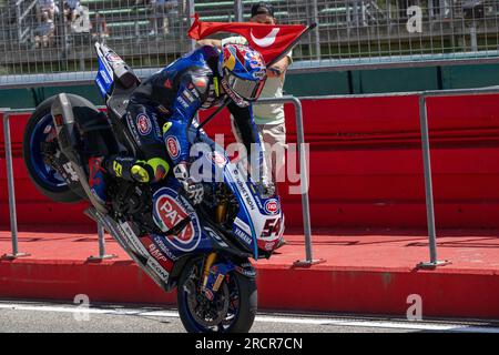 Imola, Italie. 16 juillet 2023. Course 2, World Superbike - SBK à Imola, Italie, juillet 16 2023 crédit : Agence de photo indépendante/Alamy Live News Banque D'Images