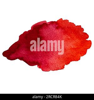 Taches d'aquarelle et pinceaux clip art Banque D'Images