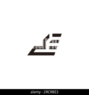 vecteur de logo de mouvement rapide lettre d run Illustration de Vecteur