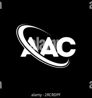 Logo AAC. Lettre AAC. Logo de lettre AAC. Inititials logo AAC lié à un cercle et logo monogramme majuscule. Typographie AAC pour la technologie, entreprise Illustration de Vecteur