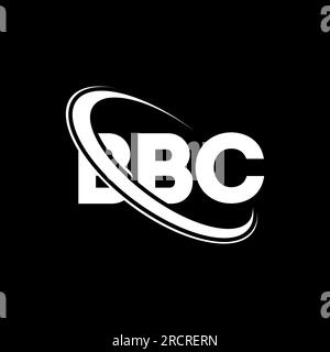 Logo BBC. Lettre de la BBC. Logo de lettre BBC. Initiales BBC logo lié avec cercle et logo monogramme majuscule. Typographie BBC pour la technologie, les entreprises Illustration de Vecteur