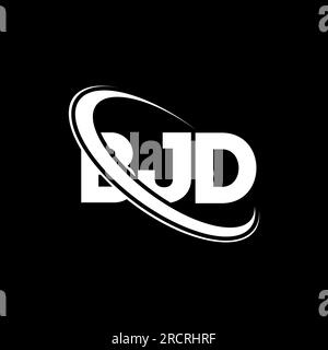 Logo BJD. Lettre BJD. Logo de lettre BJD. Initiales logo BJD lié avec cercle et logo monogramme majuscule. Typographie BJD pour la technologie, les entreprises Illustration de Vecteur