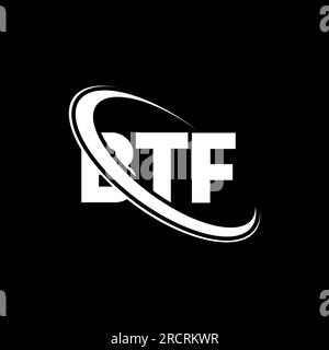 Logo BTF. Lettre BTF. Logo de lettre BTF. Initiales BTF logo lié avec cercle et logo monogramme majuscule. Typographie BTF pour la technologie, les entreprises Illustration de Vecteur