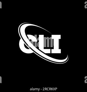Logo CLI. Lettre CLI. Logo de la lettre CLI. Initiales logo CLI liées à un cercle et logo monogramme majuscule. Typographie CLI pour la technologie, les entreprises Illustration de Vecteur