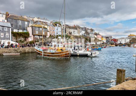 Port de Mevagissey, St Austell, Cornouailles, Angleterre, Royaume-Uni Banque D'Images