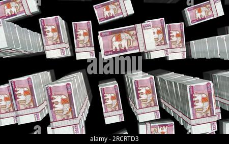 Myanmar Argent Birmanie Kyat Argent Pack Illustration 3d 5000 Mmk Billets  De Banque Piles Concept De Finance Économie De Trésorerie Crise Réussite  Commerciale Récession Impôt Bancaire Et Dette Banque D'Images et Photos