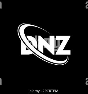 Logo DNZ. Lettre DNZ. Logo de lettre DNZ. Initiales DNZ logo lié avec cercle et logo monogramme majuscule. Typographie DNZ pour la technologie, les entreprises Illustration de Vecteur