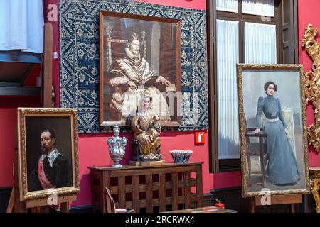 Mur nord, Sala III, Musée Sorolla, Madrid, Comunità de Madrid, Espagne Banque D'Images