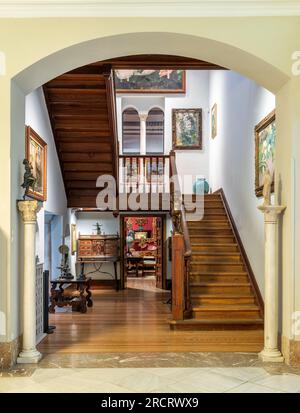 Escalier principal, Musée Sorolla, Madrid, Comunità de Madrid, Espagne Banque D'Images