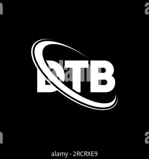 Logo DTB. Lettre DTB. Logo de lettre DTB. Initiales DTB logo lié avec cercle et logo monogramme majuscule. Typographie DTB pour la technologie, les entreprises Illustration de Vecteur