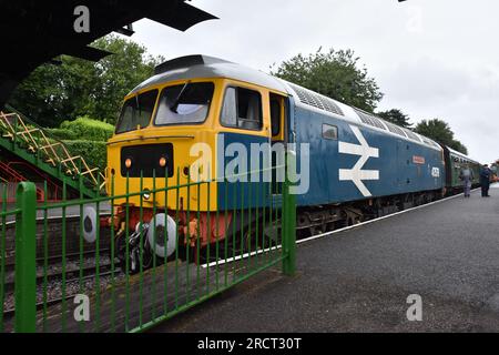 Class 47 no 57579 James Nightall GC au Watercress Line Diesel Gala Day le 14 juillet 2023 Banque D'Images