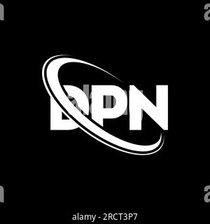 Logo DPN. Lettre DPN. Logo de la lettre DPN. Initiales DPN logo lié avec cercle et logo monogramme majuscule. Typographie DPN pour la technologie, les entreprises Illustration de Vecteur