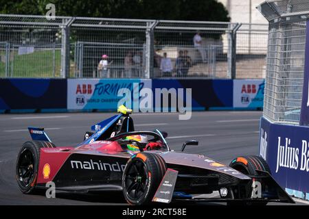 Rome, Italie. 16 juillet 2023. Roberto Merhi d'Espagne et Mahindra Racing sur piste lors du Championnat du monde ABB FIA Formula E-Prix 2023 Hankook Rome E-Prix Round 14. Crédit : SOPA Images Limited/Alamy Live News Banque D'Images