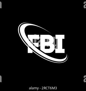 Logo FBI. Lettre du FBI. Logo de lettre FBI. Initiales FBI logo lié avec cercle et logo monogramme majuscule. Typographie FBI pour la technologie, les entreprises Illustration de Vecteur