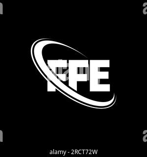 Logo FFE. Lettre FFE. Logo de la lettre FFE. Initiales logo FFE lié à un cercle et logo monogramme majuscule. Typographie FFE pour la technologie, les entreprises Illustration de Vecteur