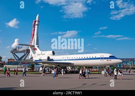 Moscou, Russie - 30 juin 2023 : avion Yak 42 Banque D'Images