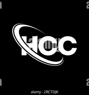 Logo HCC. Lettre HCC. Logo de lettre HCC. Initiales HCC logo lié avec cercle et logo monogramme majuscule. Typographie HCC pour la technologie, les entreprises Illustration de Vecteur