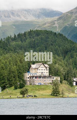 Hôtel Waldhaus am See à St Moritz, Suisse, Europe Banque D'Images