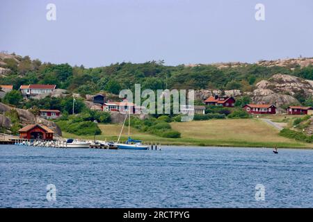 Un petit village sur la côte ouest de la Suède Banque D'Images