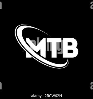 Logo MTB. Lettre MTB. Logo lettre MTB. Initiales MTB logo lié avec cercle et logo monogramme majuscule. Typographie MTB pour la technologie, les entreprises Illustration de Vecteur