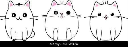 Illustration vectorielle jolie illustration de chat Illustration de Vecteur