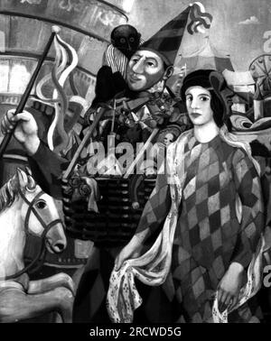 Cirque, artiste, groupe de foire, peinture, de Peter Weiss (1916 - 1982), 1943, INFORMATIONS-AUTORISATION-DROITS-SUPPLÉMENTAIRES-NON-DISPONIBLES Banque D'Images