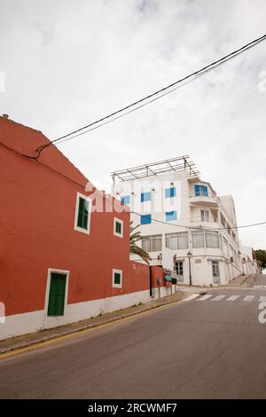 vues de rue des bâtiments à calo del moro, majorque espagne Banque D'Images