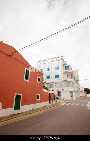 vues de rue des bâtiments à calo del moro, majorque espagne Banque D'Images