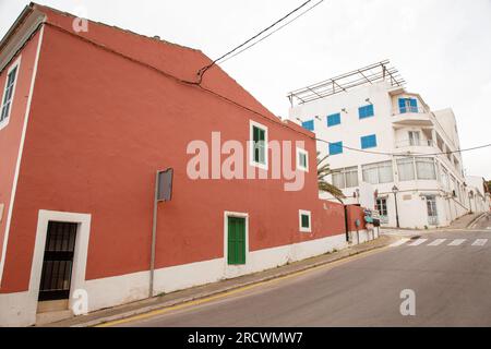 vues de rue des bâtiments à calo del moro, majorque espagne Banque D'Images