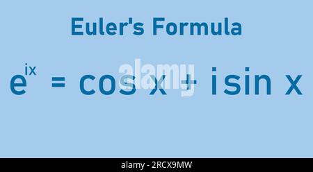 Formule d'Euler en vecteur mathématique Illustration de Vecteur
