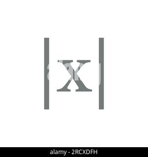 Valeur absolue du nombre réel. Équations en valeur absolue de x en mathématiques. Illustration de Vecteur