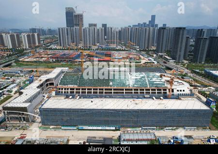 HANGZHOU, CHINE - 17 JUILLET 2023 - le bâtiment expérimental de la simulation centrifuge à haute gravité de l'Université de Zhejiang est Banque D'Images