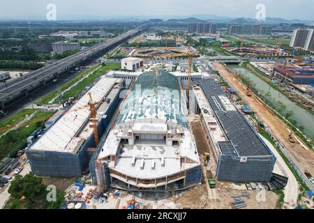 HANGZHOU, CHINE - 17 JUILLET 2023 - le bâtiment expérimental de la simulation centrifuge à haute gravité de l'Université de Zhejiang est Banque D'Images