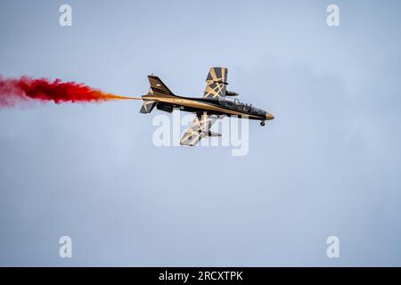 UAE Aerobatic Team Al Fursan Aermacchi MB-339 Jet plane Banque D'Images