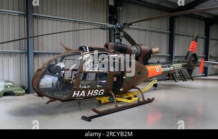 L'aérospatiale Alouette III est un hélicoptère utilitaire léger monomoteur développé par la compagnie aérienne française Sud Aviation. Banque D'Images