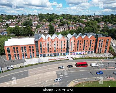 Hereford College of Arts ( HCA ) bloc d'hébergement étudiant construit comme un projet de construction modulaire ouvert en 2021 à Hereford Herefordshire Royaume-Uni Banque D'Images